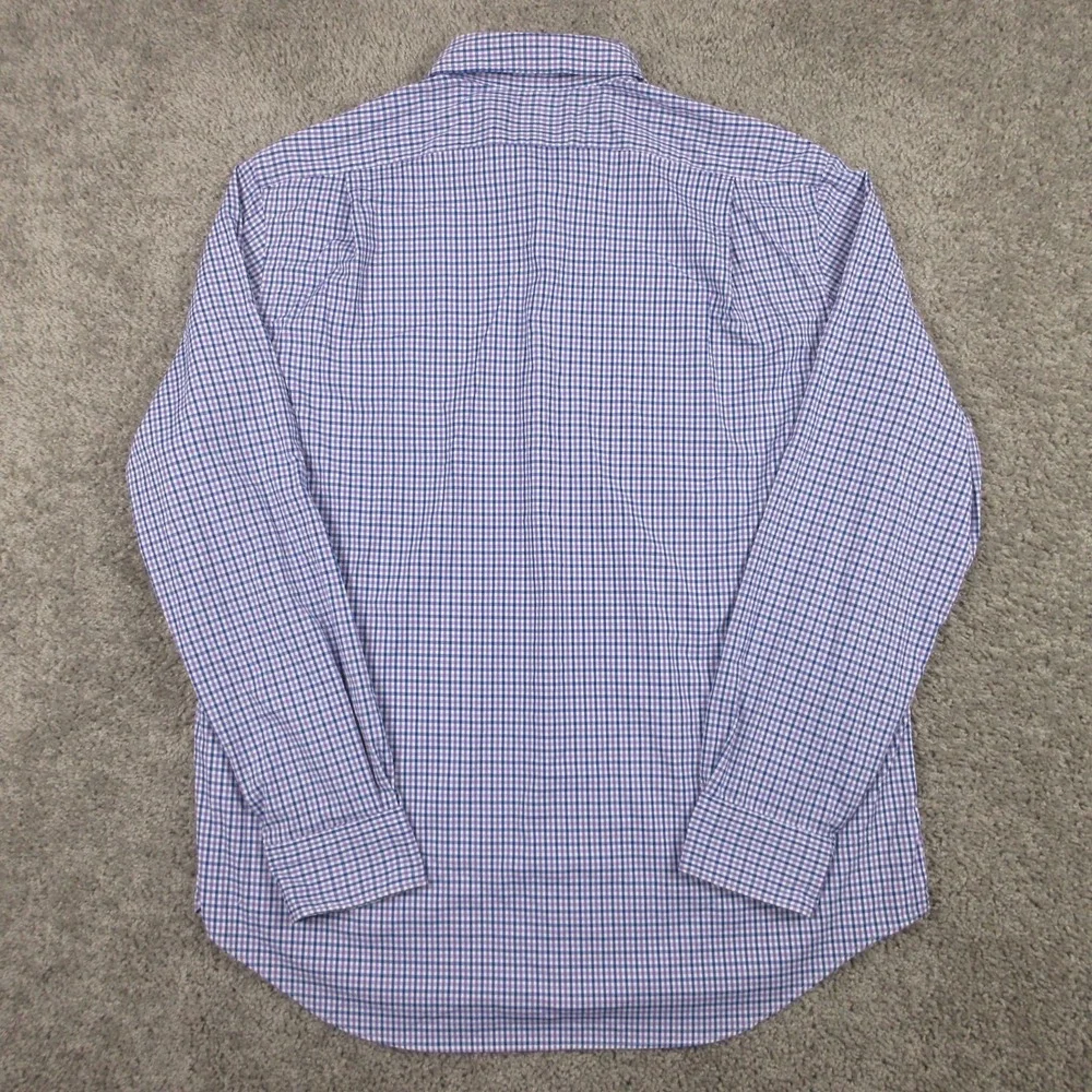 Polo Ralph Lauren Shirt Mens XL Purple Check Performance Nylon Pony Button Up